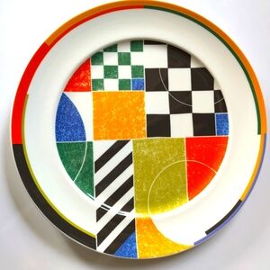 Montage Chop Plate 12" Platter Geometric Capital Royal Doulton Hotel Porcelain